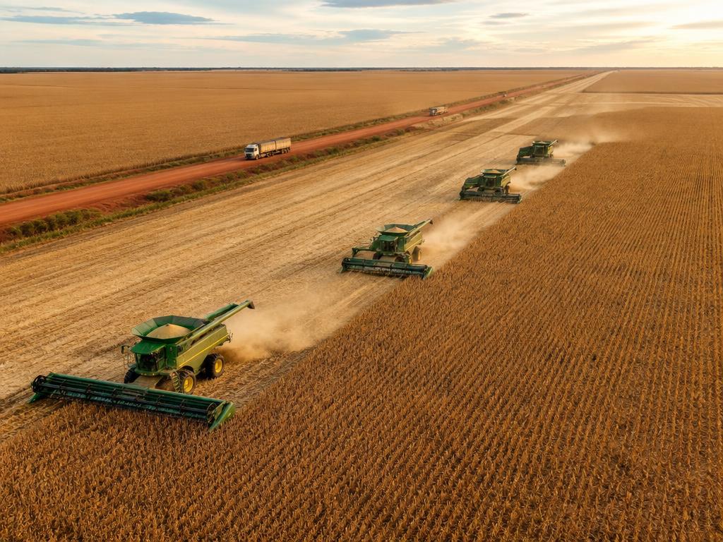 Soybean harvest in Brazil